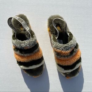 Ugg Women’s Fluff Yeah Slide Cali Collage Olive
